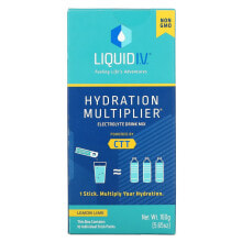 Бета-глюкан liquid I.V., Hydration Multiplier, Electrolyte Drink Mix, Lemon Lime, 10 Individual Stick Packs, 0.56 oz (16 g) Each