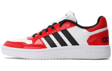 adidas neo Hoops 2.0 减震防滑 低帮 复古篮球鞋 女款 红白 / Кроссовки Adidas neo Hoops 2.0 Vintage Basketball Shoes