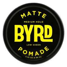 Воск и паста для укладки волос для мужчин Byrd Hairdo Products, Матовая помада, средняя фиксация, 3,35 унции (99 мл)