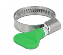 19514 - Butterfly clamp - Green - Plastic - Stainless steel - Polybag - 2 cm - 3.5 cm