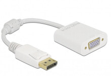 Компьютерный разъем или переходник DeLOCK 61007. Cable length: 0.15 m, Connector 1: DisplayPort, Connector 2: VGA (D-Sub)