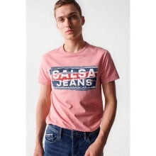 SALSA JEANS Slim Branding Effect Short Sleeve T-Shirt