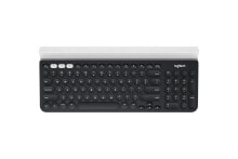 Клавиатуры Logitech K780 клавиатура РЧ беспроводной + Bluetooth QWERTY Международный американский стандарт Черный, Белый 920-008042