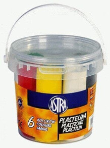 Astra Plasticine 6 colors in a bucket