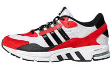 adidas 低帮 跑步鞋 男女同款 白红 拼接拼色 复古运动 / Кроссовки Adidas FW9983