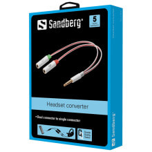 Sandberg Headset converter Dual->Single аудио кабель 508-59