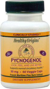 Антиоксиданты healthy Origins Pycnogenol Пикногенол 30 мг 60 растительных капсулы