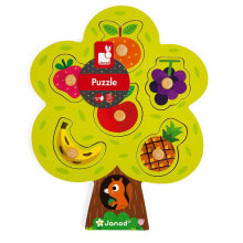 Деревянные пазлы для детей jANOD Fruit Tree Puzzle