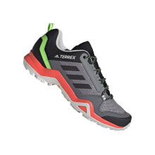 Мужская спортивная обувь для треккинга Мужские кроссовки спортивные треккинговые серые текстильные низкие демисезонные  Adidas Terrex AX3