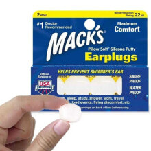 Купить товары для водного спорта MACKS: MACKS Mack´S Pillow Soft Earplugs 2 Pairs