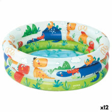 Inflatable Paddling Pool for Children Intex Dinosaurs Rings 28 L 33 L 61 x 22 x 61 cm (12 Units)