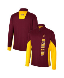 Купить мужские куртки Colosseum: Куртка Colosseum мужская Maroon Arizona State Sun Devils Bart Quarter-Zip