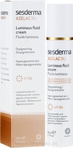 Aufhellendes Gesichtsfluid gegen Hyperpigmentierung - SesDerma Laboratories Azelac Luminous Fluid Cream