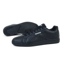 Мужские кроссовки повседневные черные кожаные низкие демисезонные Reebok Royal Complete Clean M EG9417 shoes