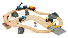 Sets of toy railways, locomotives and wagons for boys