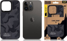 Tactical Tactical Camo Troop Cover for Apple iPhone 15 Black standard