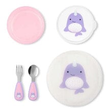 SKIP HOP Zoo Table Ready Mealtime Set Narwhal