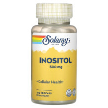 Solaray, Иноститол, 500 мг, 100 растительных капсул