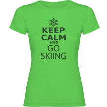 Спортивная одежда, обувь и аксессуары KRUSKIS Keep Calm And Go Skiing Short Sleeve T-Shirt
