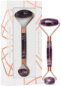 Massageroller für das Gesicht aus Amethyst - Crystallove Amethyst roller