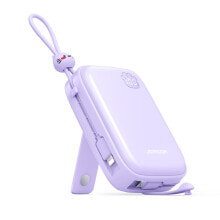 Купить внешние аккумуляторы и аксессуары joyroom: Фиолетовый внешний аккумулятор Joyroom JR-L008 Plus 20000mAh 22.5W с раздвижной ножкой USB-A USB-C iPhone
