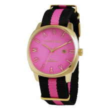 Мужские наручные часы с ремешком Мужские наручные часы с черным розовым текстильным ремешком Devota & Lomba DL008MSPBK-PK-02PINK ( 42 mm)