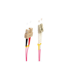 Комплектующие для телекоммуникационных шкафов и стоек shiverpeaks BS77942/4 волоконно-оптический кабель 20 m LC ESCON OM4 Фиолетовый