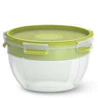 EMSA CLIP & GO Salad box XL Круглый Коробочная версия 2,6 L Зеленый, Прозрачный 3 шт N1071300