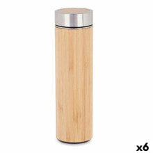 Thermos 500 ml Natural Metal Bamboo (6 Units)