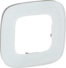 Розетки, выключатели и рамки legrand VALENA ALLURE single frame, white glass (755541)