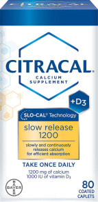 Кальций citracal  Добавка кальция медленное высвобождение 1200 + D3 80 таблеток