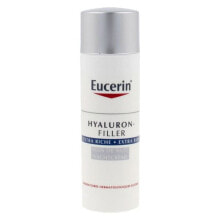 Увлажнение и питание кожи лица  Eucerin Hyaluron-Filler Extra Rich Night Cream Насыщенный ночной крем против морщин для сухой кожи 50 мл