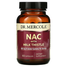 Антиоксиданты ДР. Меркола, NAC с расторопшей, 500 мг, 60 капсул