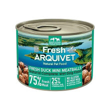 ARQUIVET Fresh duck mini meatballs wet dog food 200g