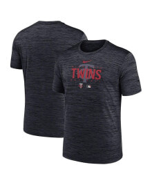 Men's Minnesota Twins Charcoal Authentic Collection Velocity Performance Practice T-shirt