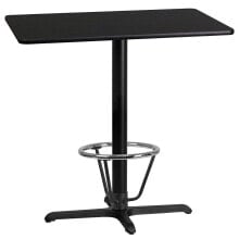 Flash Furniture 24'' X 42'' Rectangular Black Laminate Table