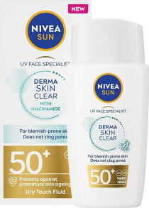 Sonnenschutzfluid für das Gesicht SPF50+ - NIVEA Sun Derma Skin Clear SPF50+