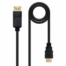 Купить компьютерные кабели и коннекторы NANOCABLE: Адаптер для DisplayPort на HDMI NANOCABLE 10.15.4302 Чёрный 2 m