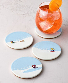 The Cellar holiday Ceramic Coasters, Set of 4, Created for Macy's