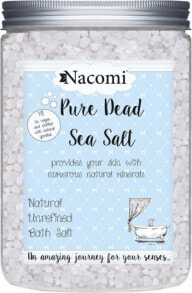 Nacomi Natural Dead Sea Bath Salt Соль для ванн из Мертвого моря от акне, псориаза, атопического дерматита, ревматизма или проблем с верхними дыхательными путями 1400 мл