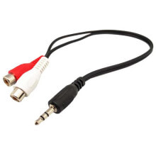 EUROCONNEX 0590N 1x2 30 cm Jack To RCA Adapter 3.5 mm