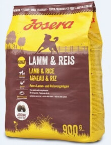 Сухие корма для собак Сухой корм для собак Josera,  Lamb & Rice, для взрослых, с ягненком и рисом, 0.9 кг
