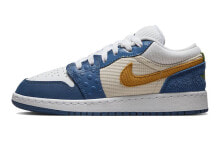 Jordan Air Jordan 1 Low 低帮 复古篮球鞋 GS 蓝黄 / Кроссовки Jordan Air Jordan 1 Low GS DR6960-400