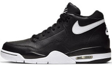 Nike Flight Legacy 耐磨 中帮 复古篮球鞋 男款 黑白 / Кроссовки Nike Flight Legacy BQ4212-002