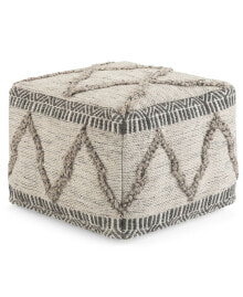 Simpli Home sweeny Square Pouf