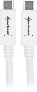Sharkoon 4044951021178 - 0.5 m - USB C - USB C - USB 3.2 Gen 1 (3.1 Gen 1) - White