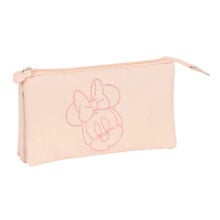 SAFTA Triple Minnie Mouse Baby Pencil Case