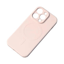 Silikonowe etui z MagSafe do iPhone 15 Silicone Case kremowe