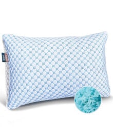 Clara Clark memory Foam Gel Infused Reversible Cooling Pillow, Standard/Queen