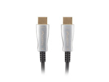 CA-HDMI-20FB-0200-BK - 20 m - HDMI Type A (Standard) - HDMI Type A (Standard) - 3D - 18 Gbit/s - Black - Silver